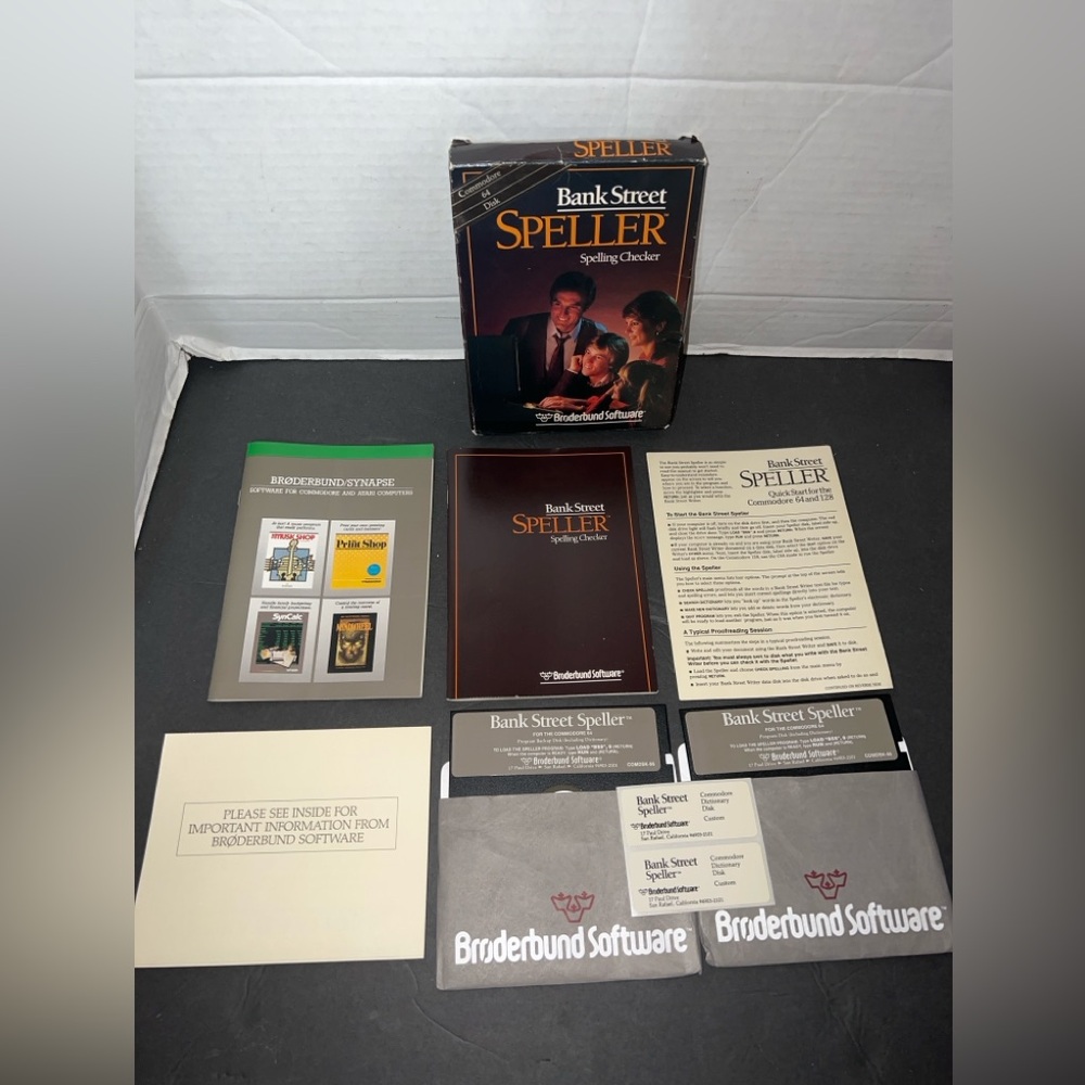 Bank Street Writer For Commodore 64 Disk By Brøderbund Software Complete.